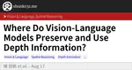 Where Do Vision-Language Models Preserve and Use Depth Information?