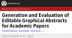 Generation and Evaluation of Editable Graphical Abstracts for Academic Papers