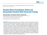 Attention Meets Perturbations: Robust and Interpretable Attention with Adversarial Training