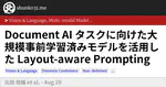 Document AI タスクに向けた大規模事前学習済みモデルを活用した Layout-aware Prompting