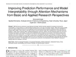 Improving Prediction Performance and Model Interpretability through Attention Mechanisms from Basic and Applied Research Perspectives